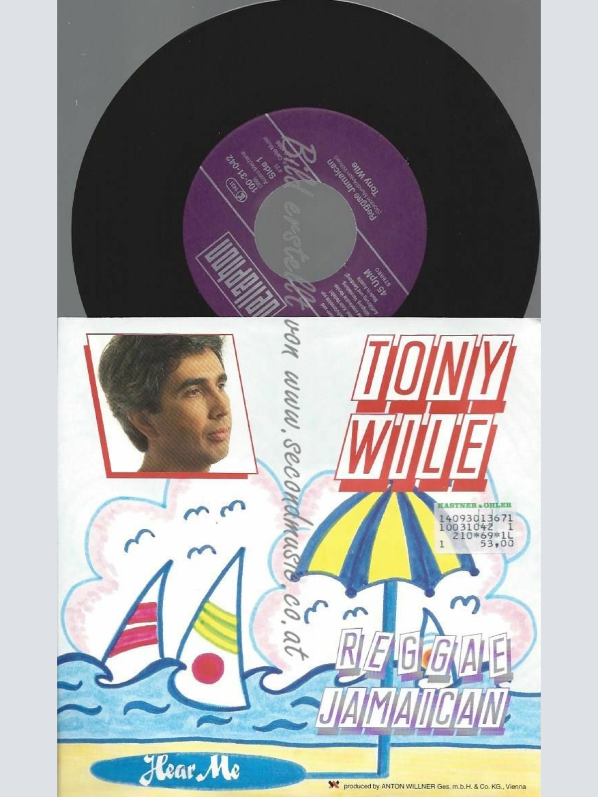 7" TONY WILE REGGAE JAMAICAN  // NM