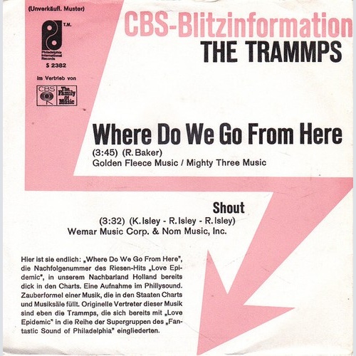 7", Single, Promo The Trammps - Where Do We Go From Here / Shout