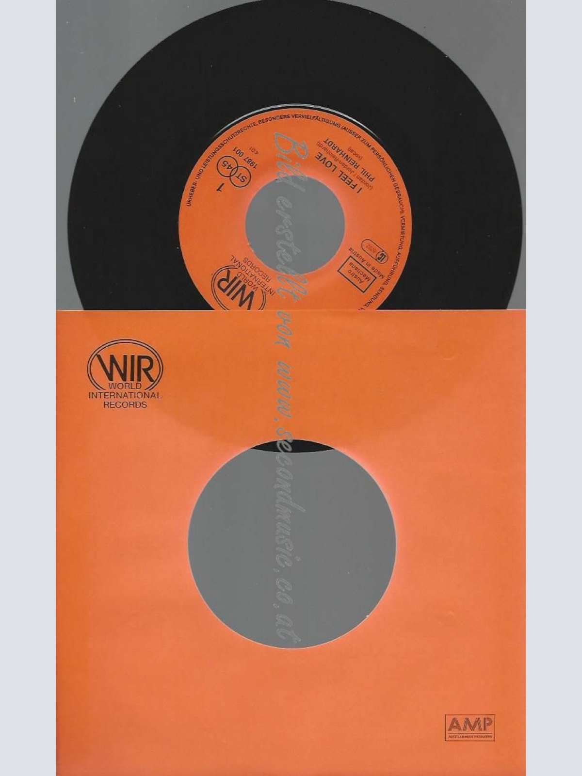 7" PHIL REINHARDT I FEEL LOVE //NM