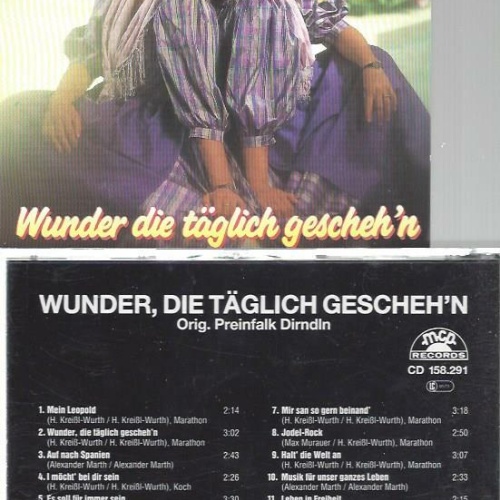 CD--Preinfalk Dirndln --Wunder die täglich gescheh'n