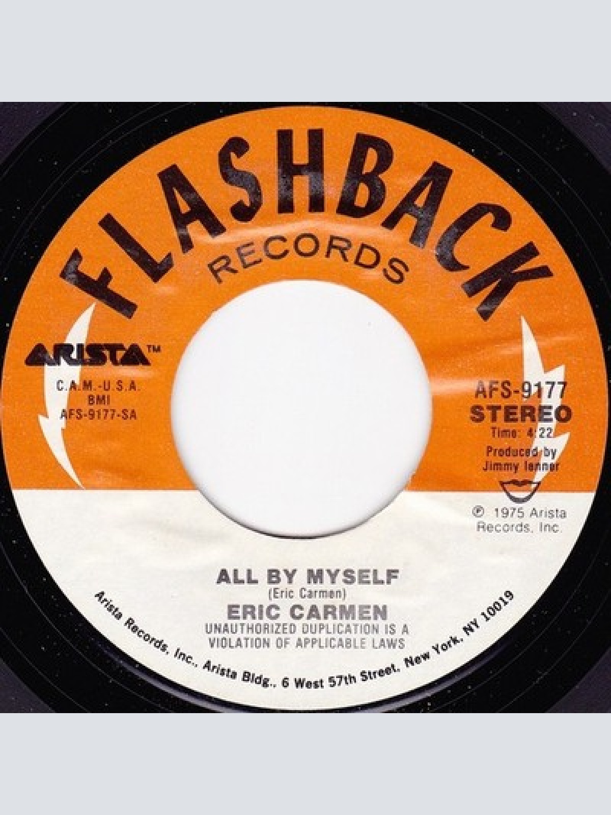 7", Single, Styrene, Ind Eric Carmen - All By Myself