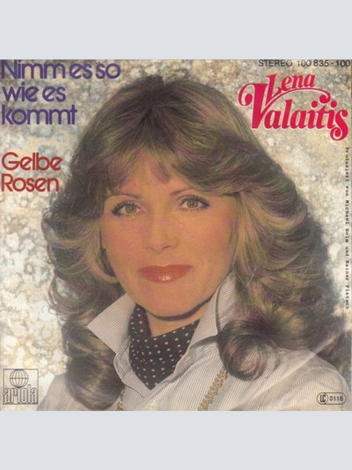 7", Single Lena Valaitis - Nimm Es So Wie Es Kommt