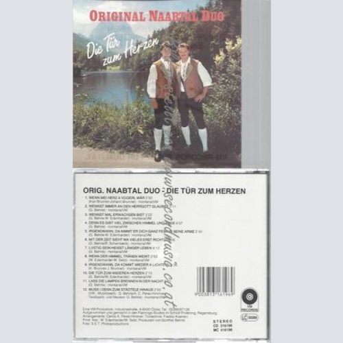 CD--NAABTAL DUO,ORIG.--DIE TÜR ZUM HERZEN