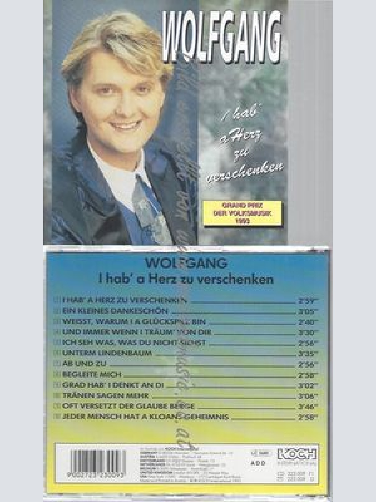 CD--WOLFGANG --I HAB A HERZ ZU VERSCHENKEN