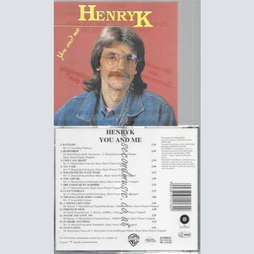 CD--HENDRYK--YOU AND ME CD