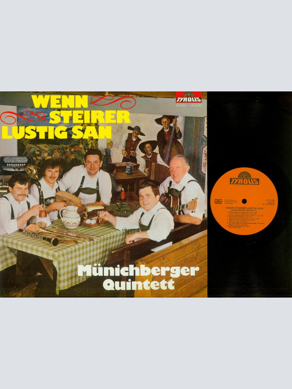LP---Münichberger Quintett- Wenn Steirer Lustig san  //NM