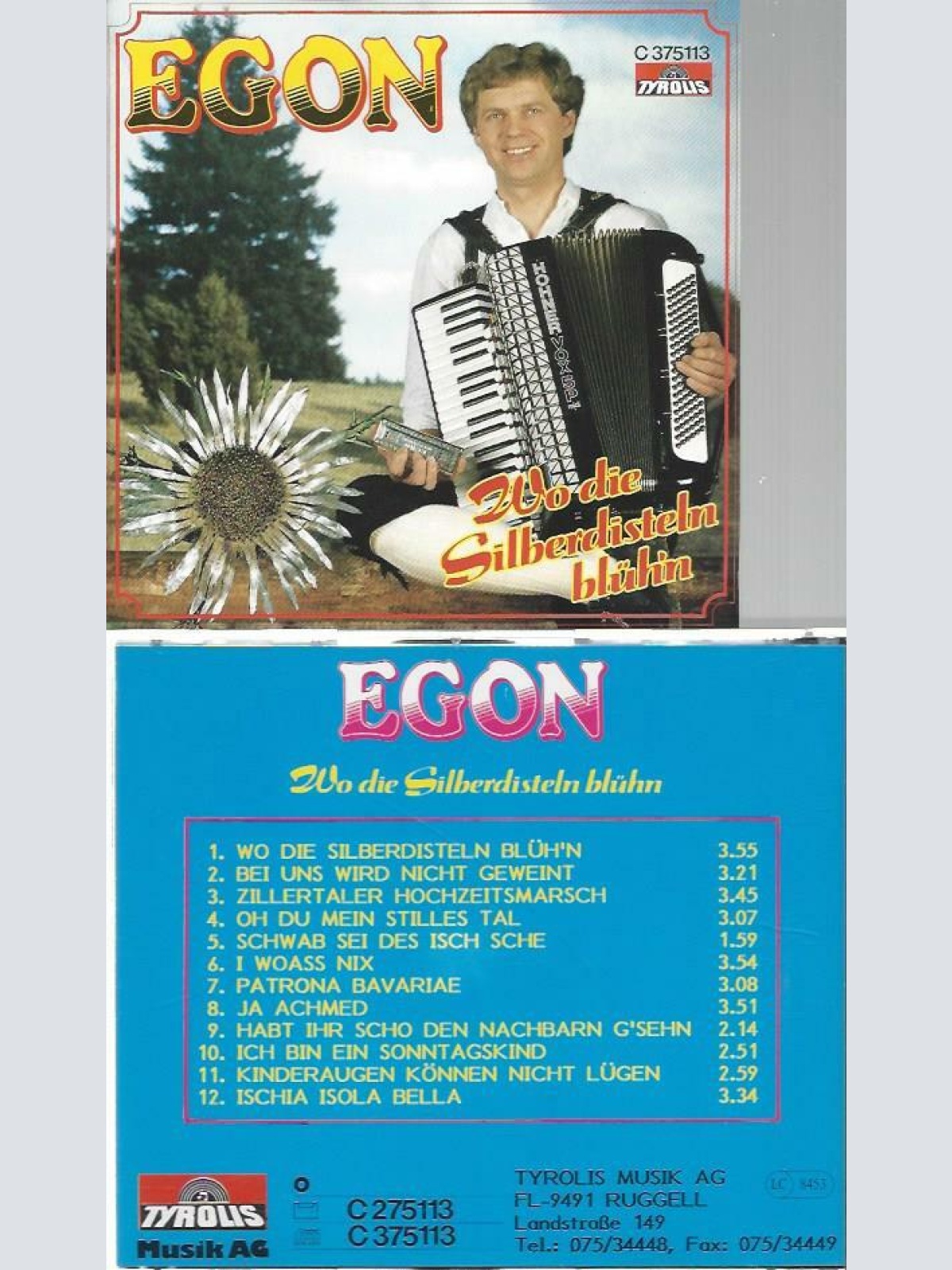 CD--Egon --Wo die Silberdisteln blühn