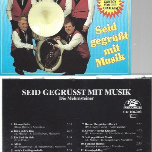 CD--Mehrnsteiner Musikanten --Seid gegrüßt mit Musik