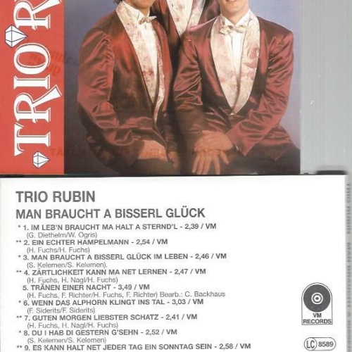 CD--Trio Rubin --Man braucht a Bisserl Glück