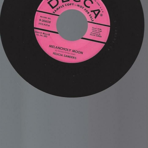 7" Felicia Sanders – Same Old Moon / Promo