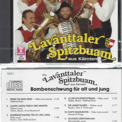 CD--Lavanttaler Spitzbuam aus Kärnten --Bombenschwung für alt und Jung