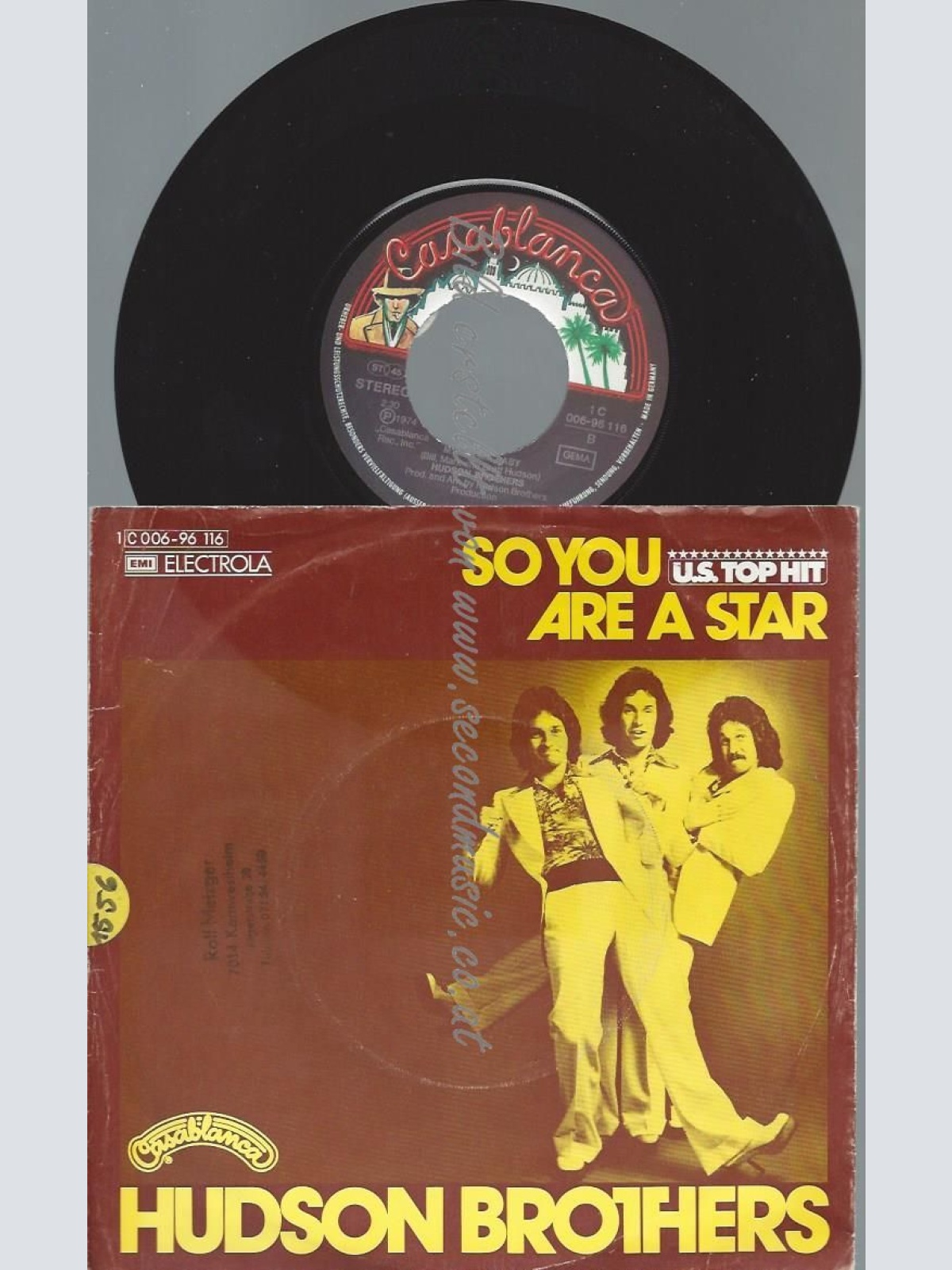 7"   Hudson Brothers – So You Are A Star