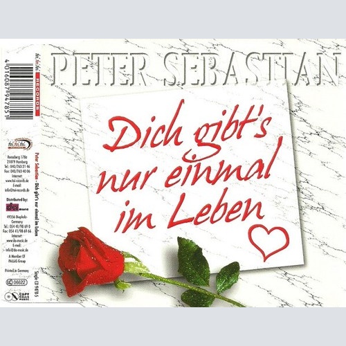 CD, Maxi Peter Sebastian - Dich Gibt's Nur Einmal Im Leben