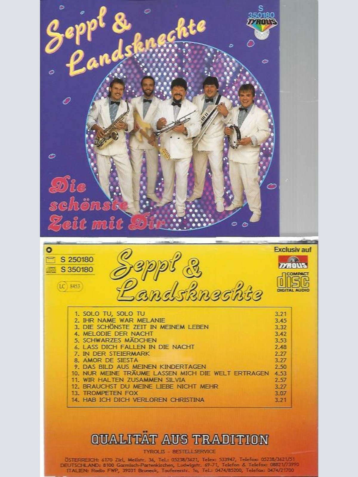 CD--Seppl & seine Landsknechte-- Die schönste Zeit mit Dir