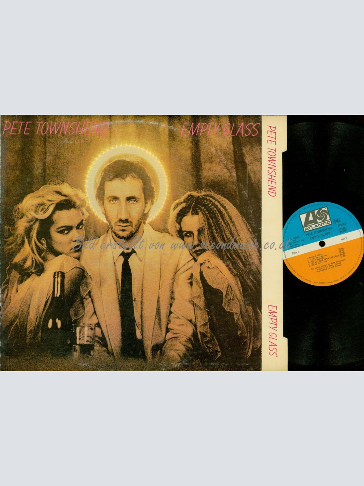 LP--PETE TOWNSHEND EMPTY GLASS YUGOSLAVIA // ATL 50699 //OIS