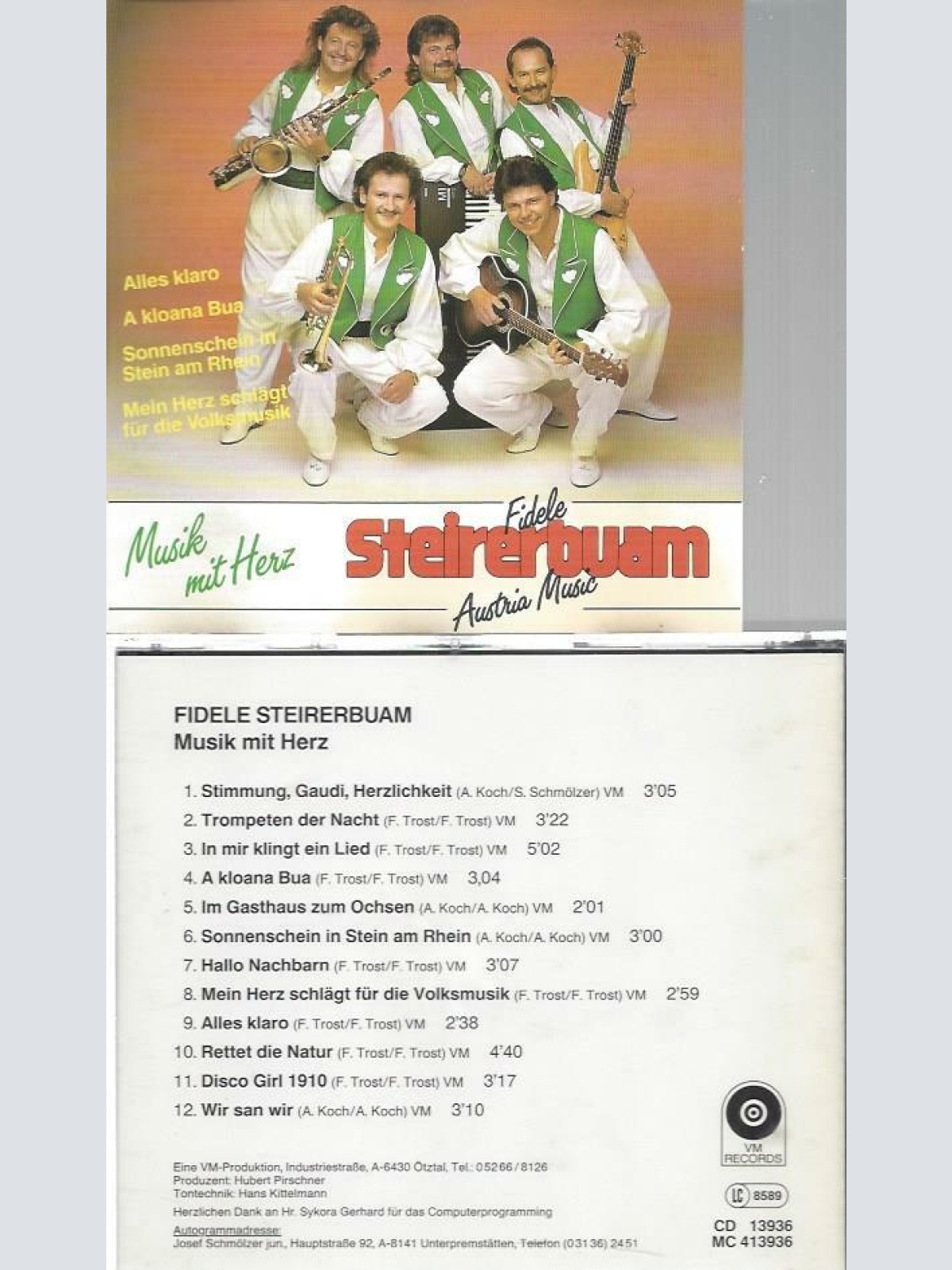 CD-Fidele Steirerbuam -- Musik mit Herz