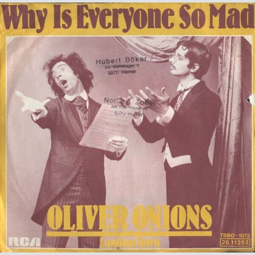 7", Single Oliver Onions - Why Is Everyone So Mad