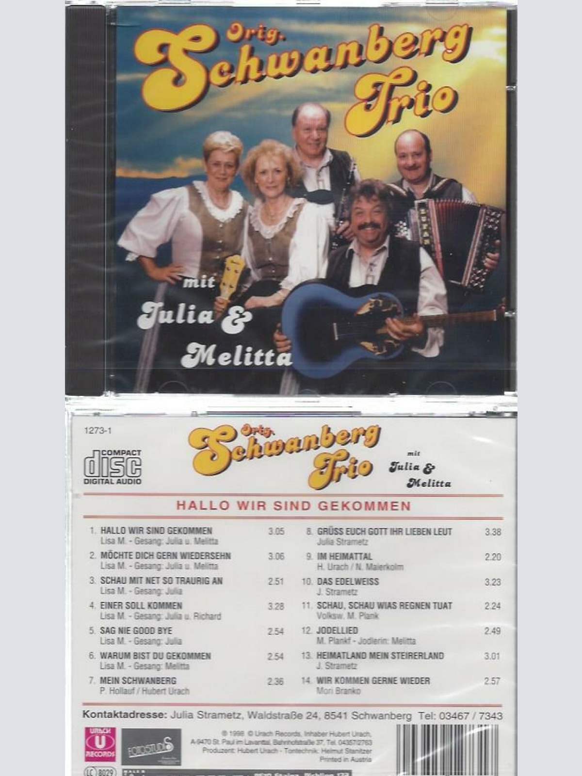 CD-- Orig. Schwanberg Trio --  Hallo wir sind gekommen