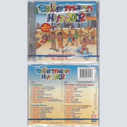 CD--NM-SEALED-VARIOUS -2002- - DOPPEL-CD -- BALLERMANN HITS 2002