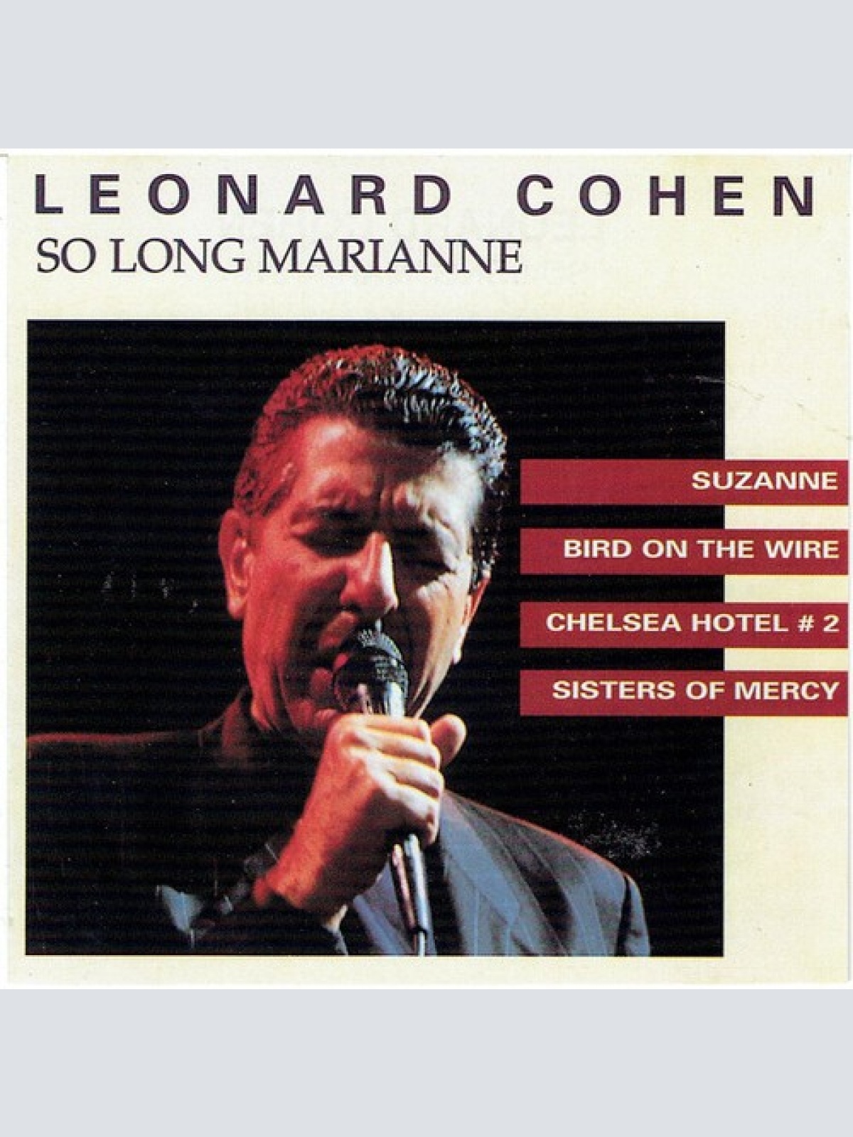 CD, Comp, RE Leonard Cohen - So Long, Marianne
