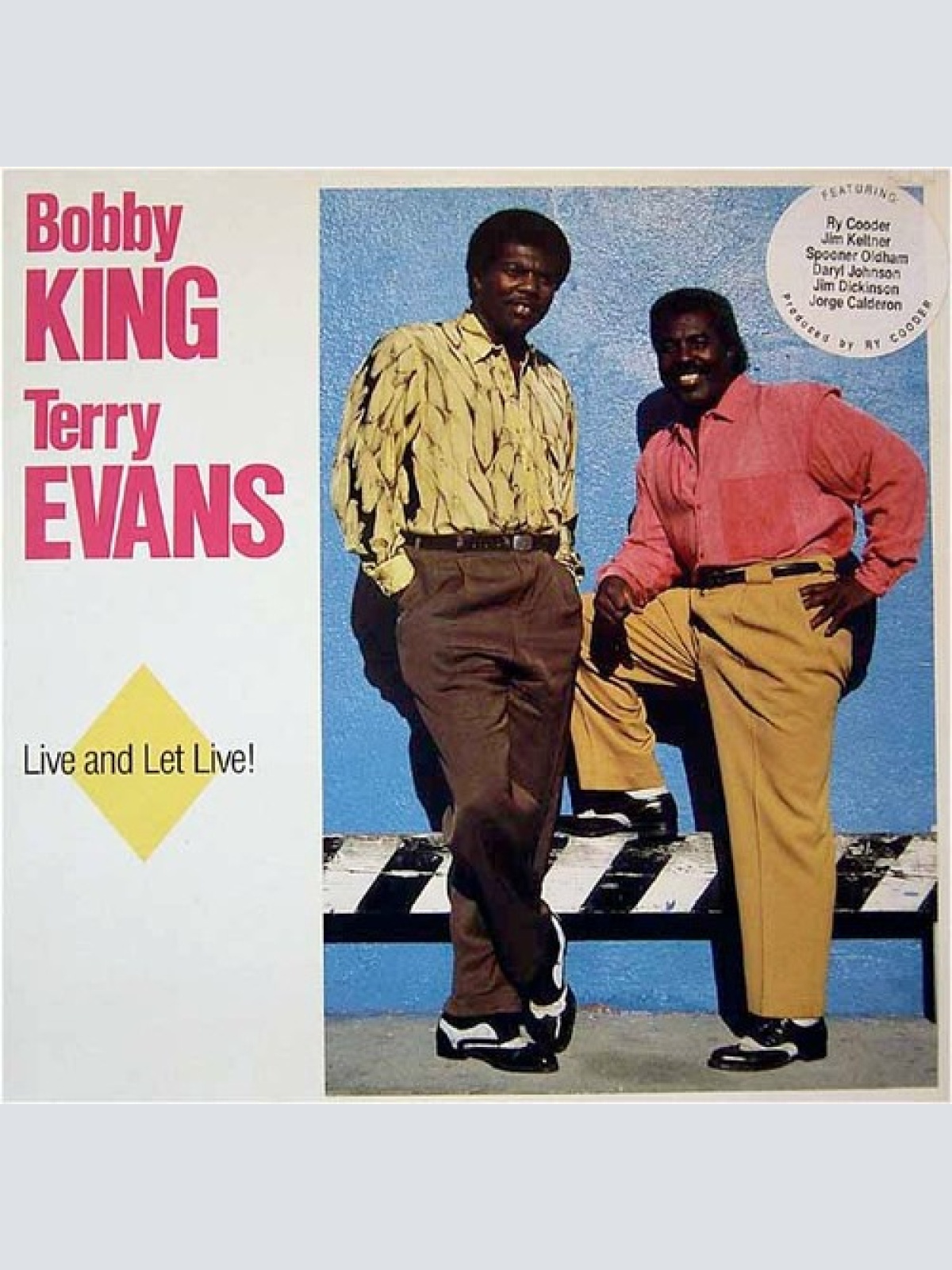 LP, Album Bobby King & Terry Evans - Live And Let Live!