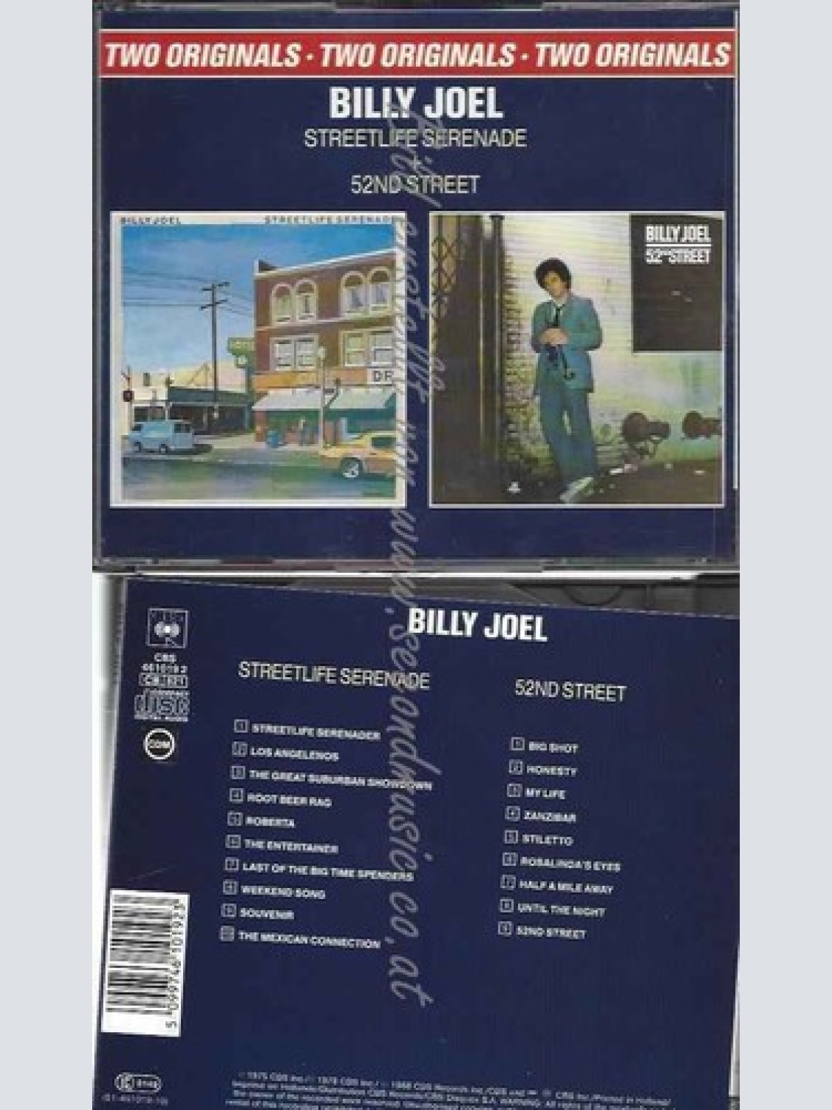CD--52ND STREET/ JOEL,BILLY | --STREETLIFE SERENADE