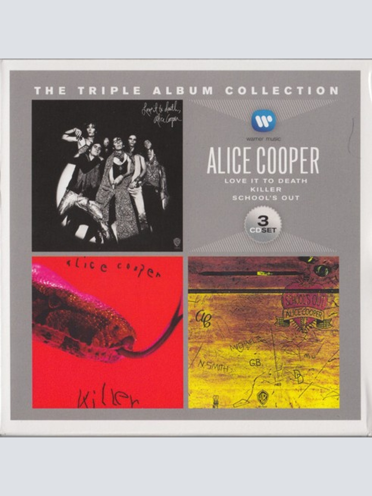 Box, Comp + CD, Album, RE + CD, Album, RE + CD, Al Alice Cooper - The Triple ...