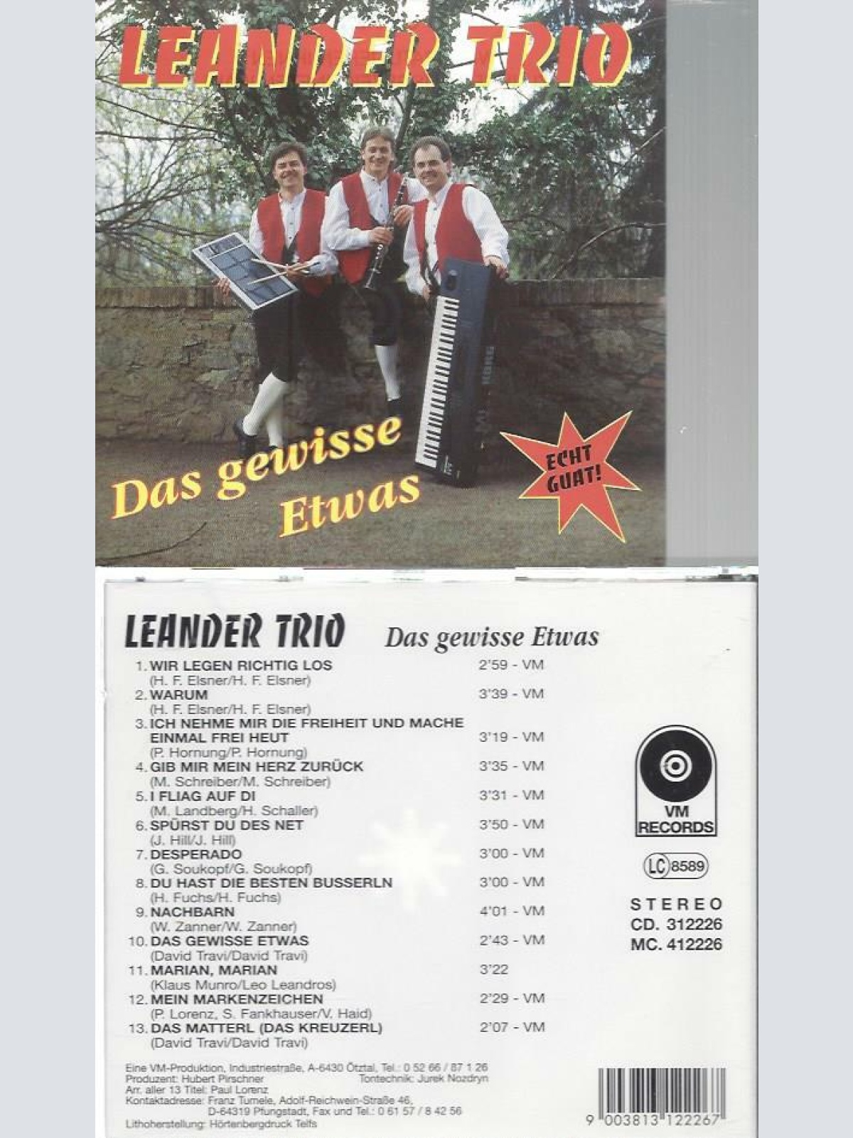 CD--Leander Trio--Das gewisse Etwas