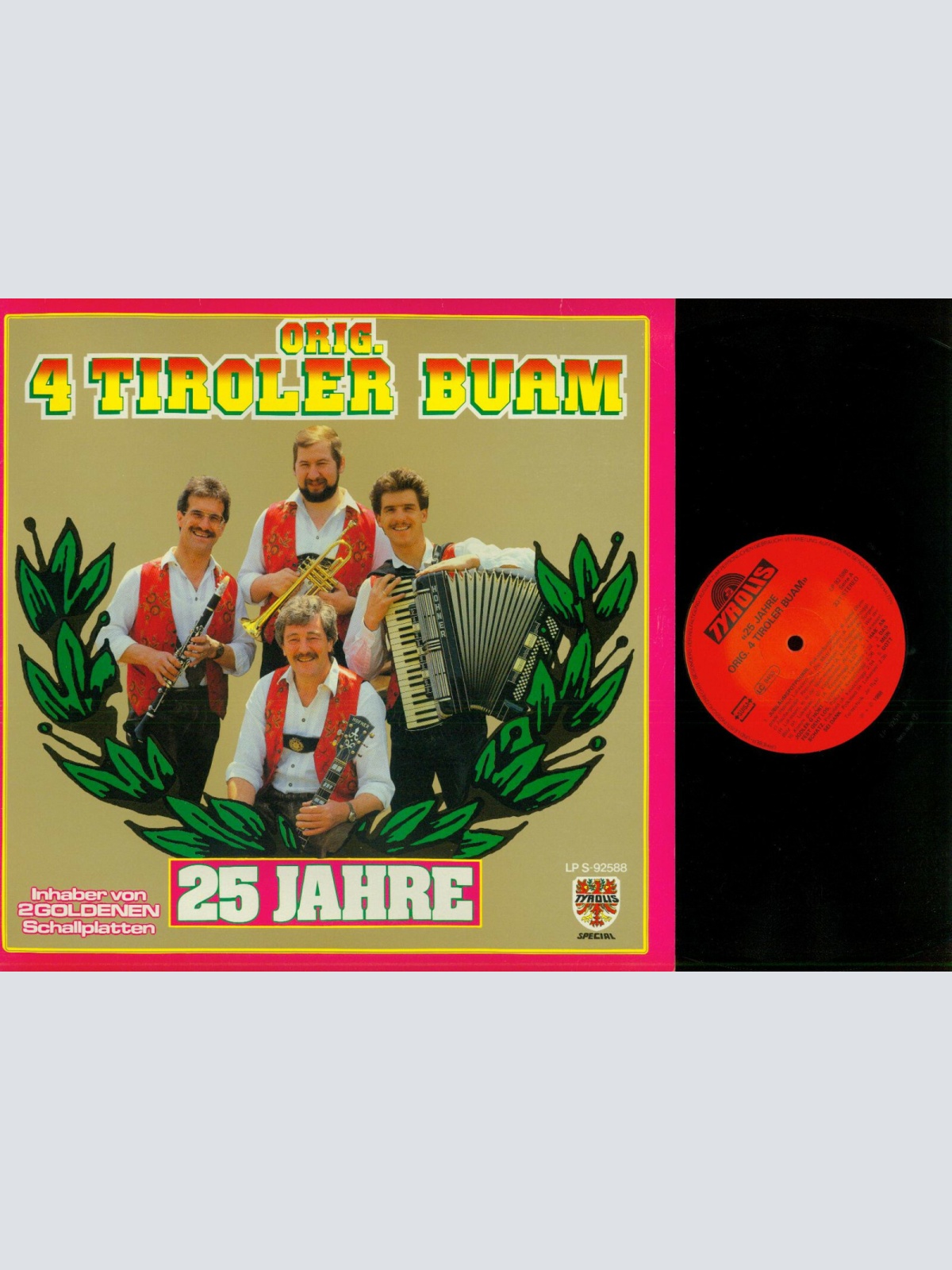 LP--Orig. 4 Tiroler Buam -- 25 Jahre    // NM