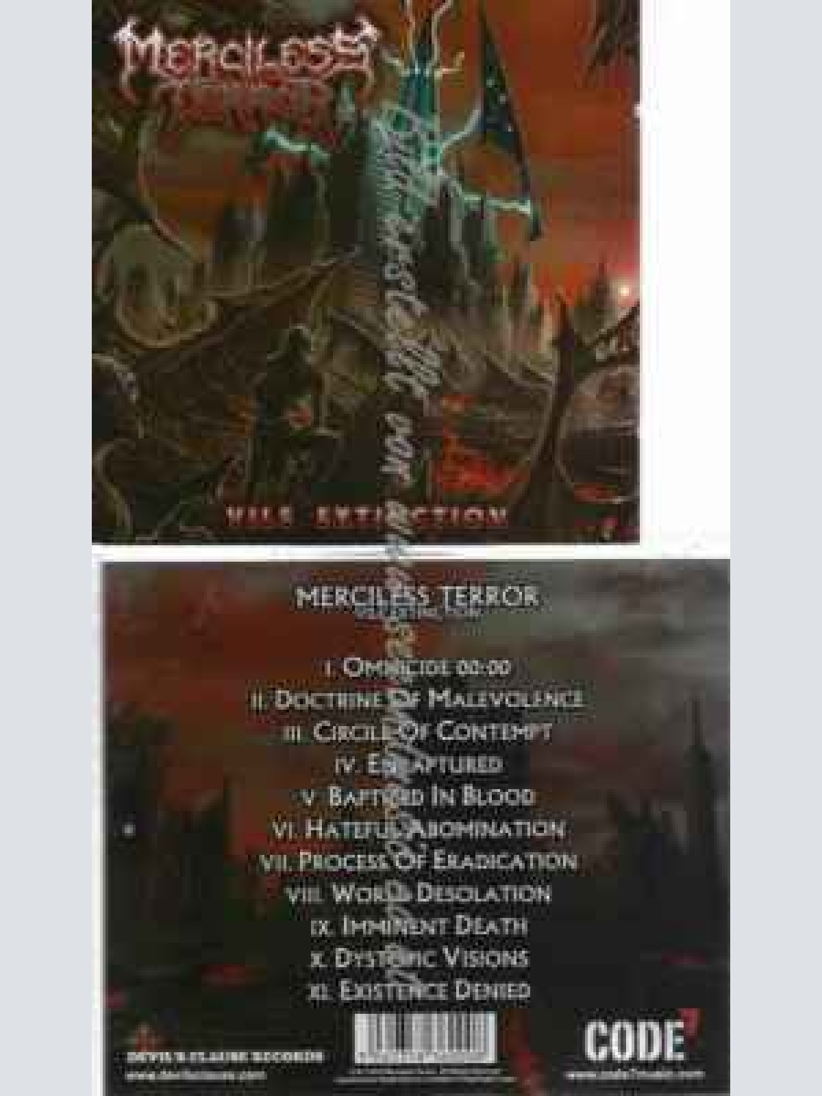 CD--Merciless Terror--Vile Extinction