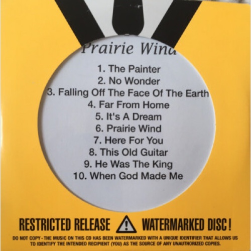 CDr, Album, Promo Neil Young - Prairie Wind