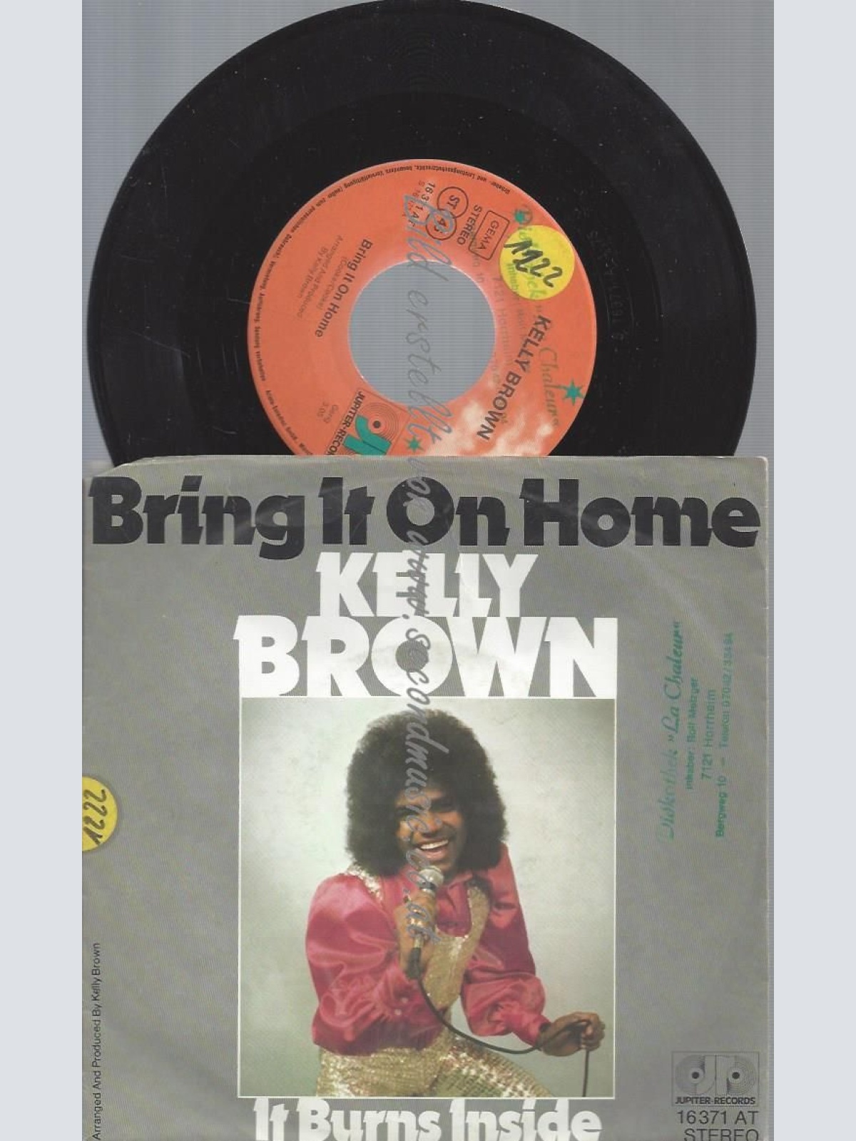 7"  Kelly Brown  Bring It On Home
