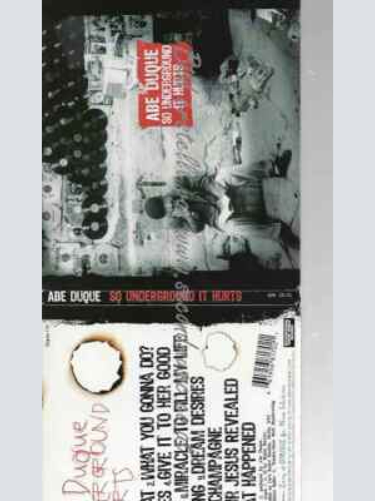 CD--Abe Duque | --So Underground It Hurts