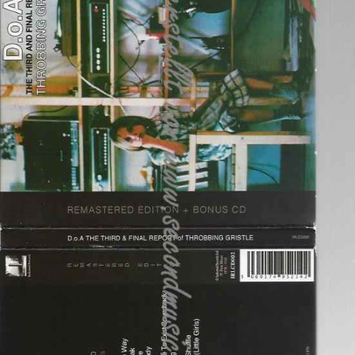 CD--Throbbing Gristle | --D.O.a.the Third and Final Report