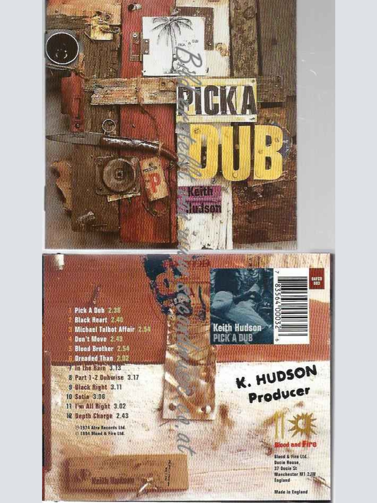 CD--Keith Hudson | --Pick a Dub