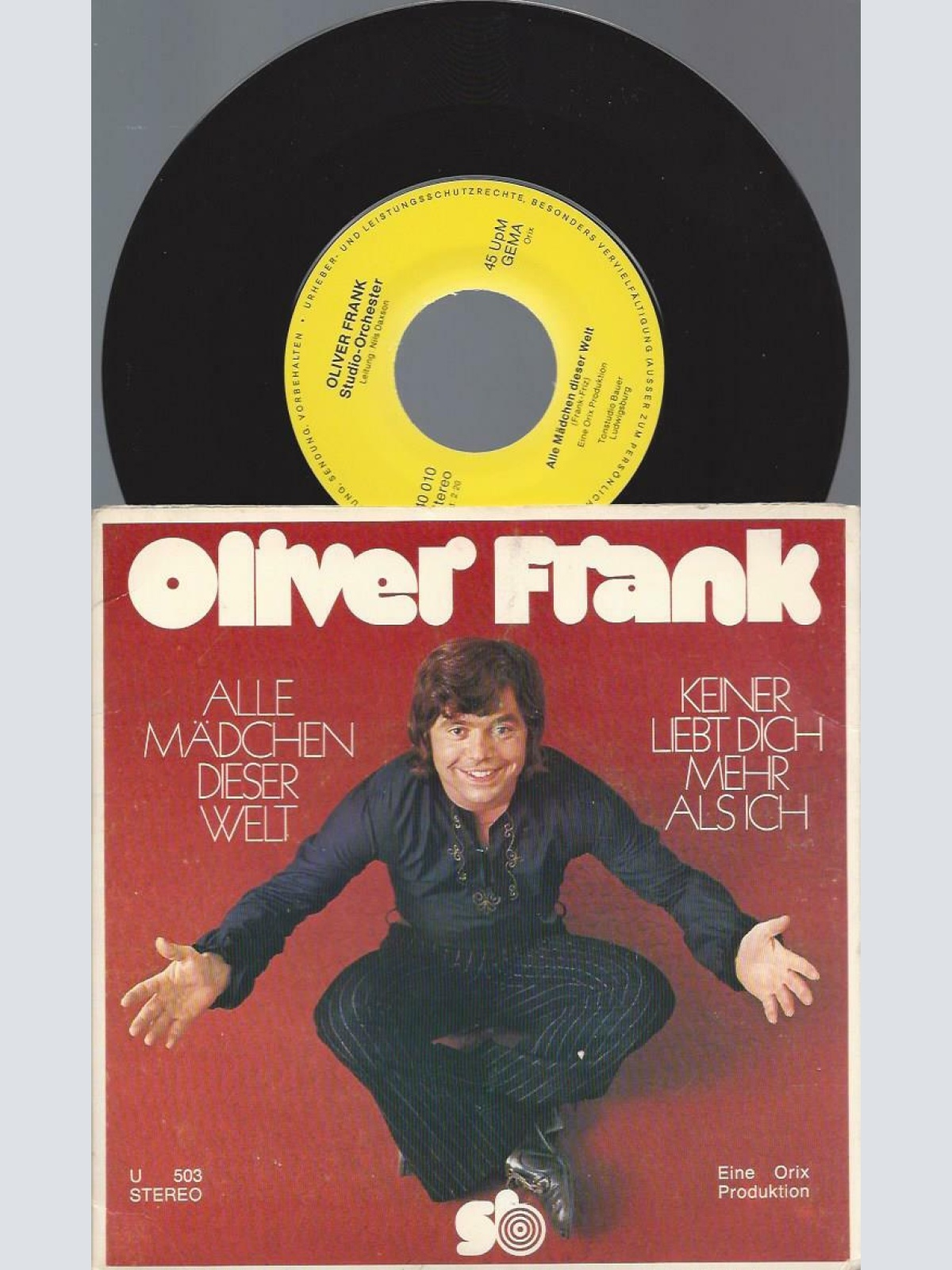 7"   Oliver Frank Alle Mädchen Dieser Welt