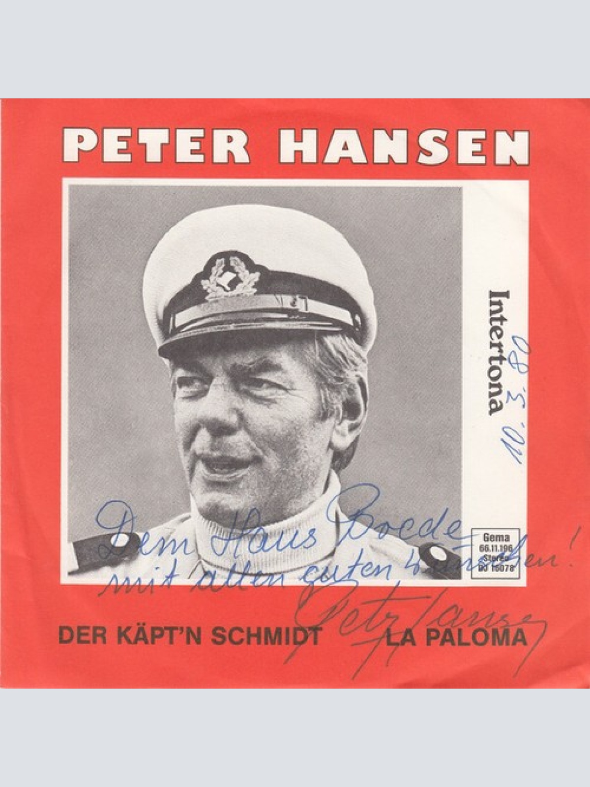 7", Single Peter Hansen (17) - Der Käpt'n Schmidt