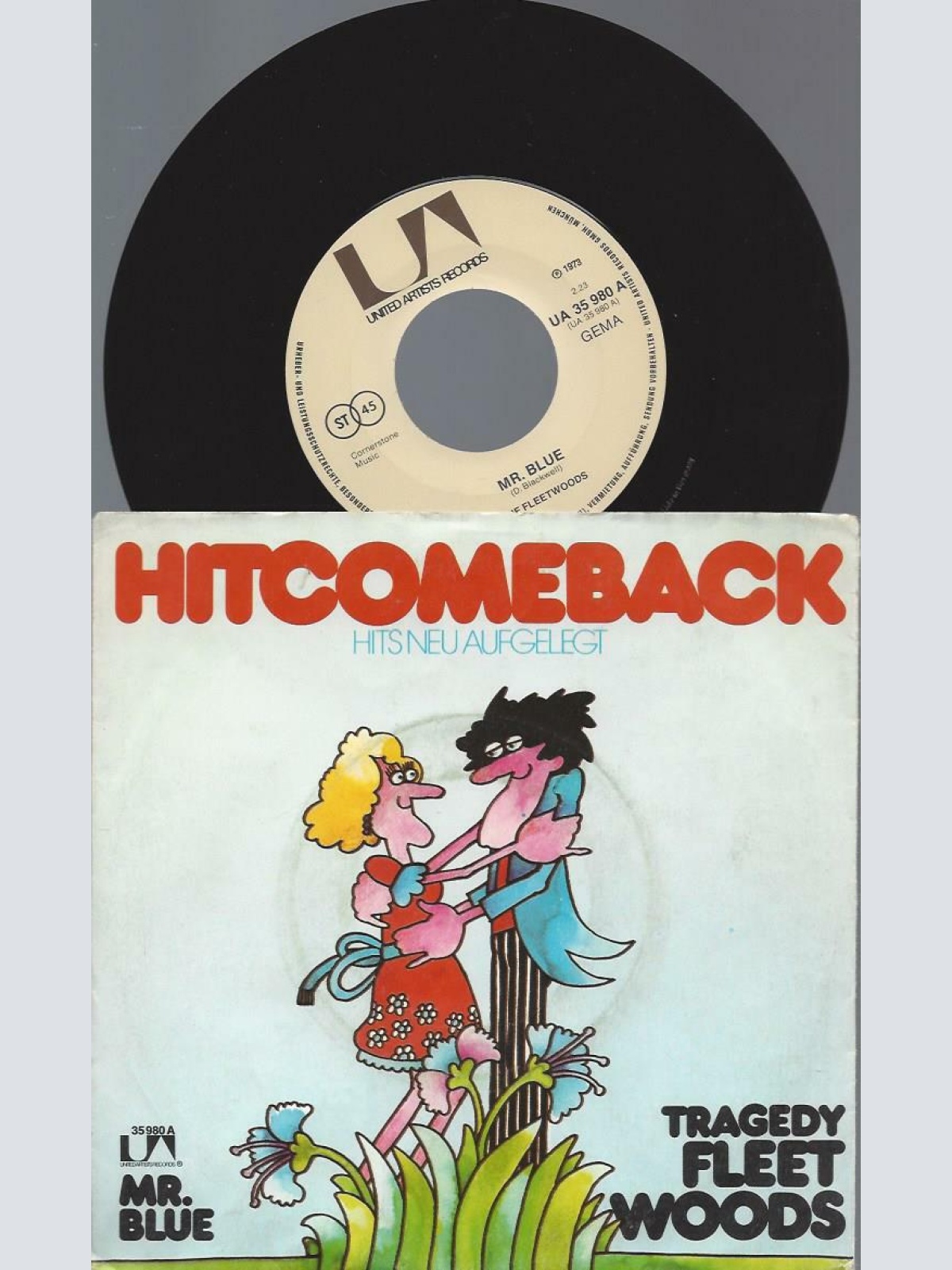 7"   The Fleetwoods  Mr. Blue