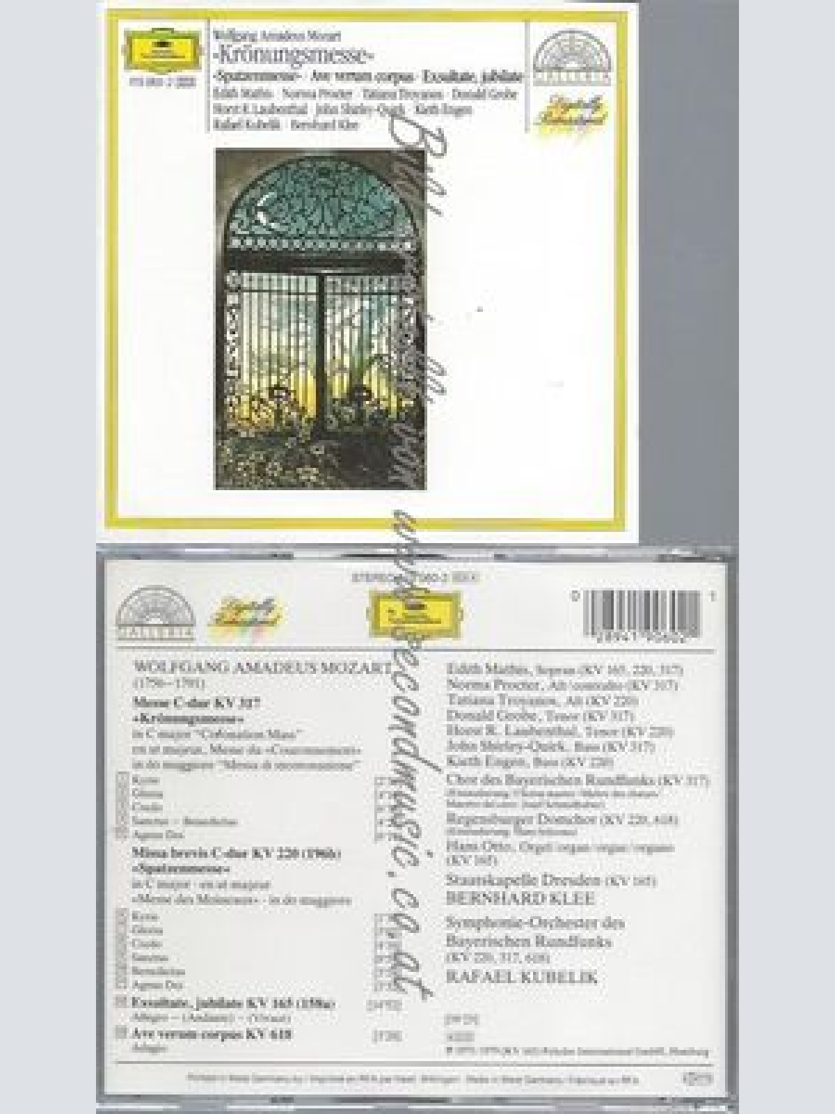 CD--PATZENMESSE/+/ KUBELIK,RAFAEL UND SOBR--KRÖNUNGSMESSE KV