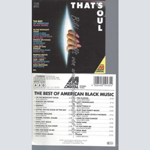 CD--VARIOUS--THAT'S SOUL