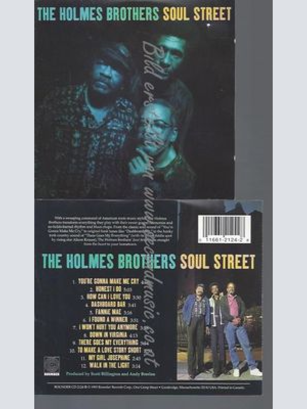 CD--THE HOLMES BROTHERS--SOUL STREET