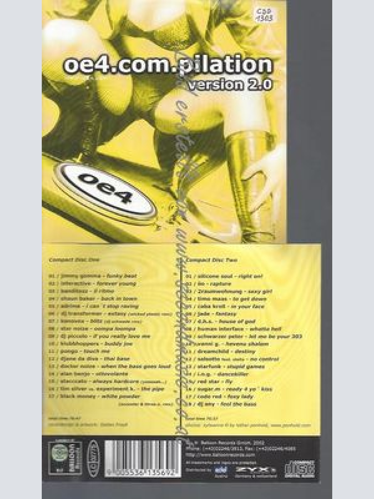 CD--VARIOUS -BALLOON RECORDS- UND VARIOUS--OE.4 COM.PILATION VOL. | DOPPEL-CD