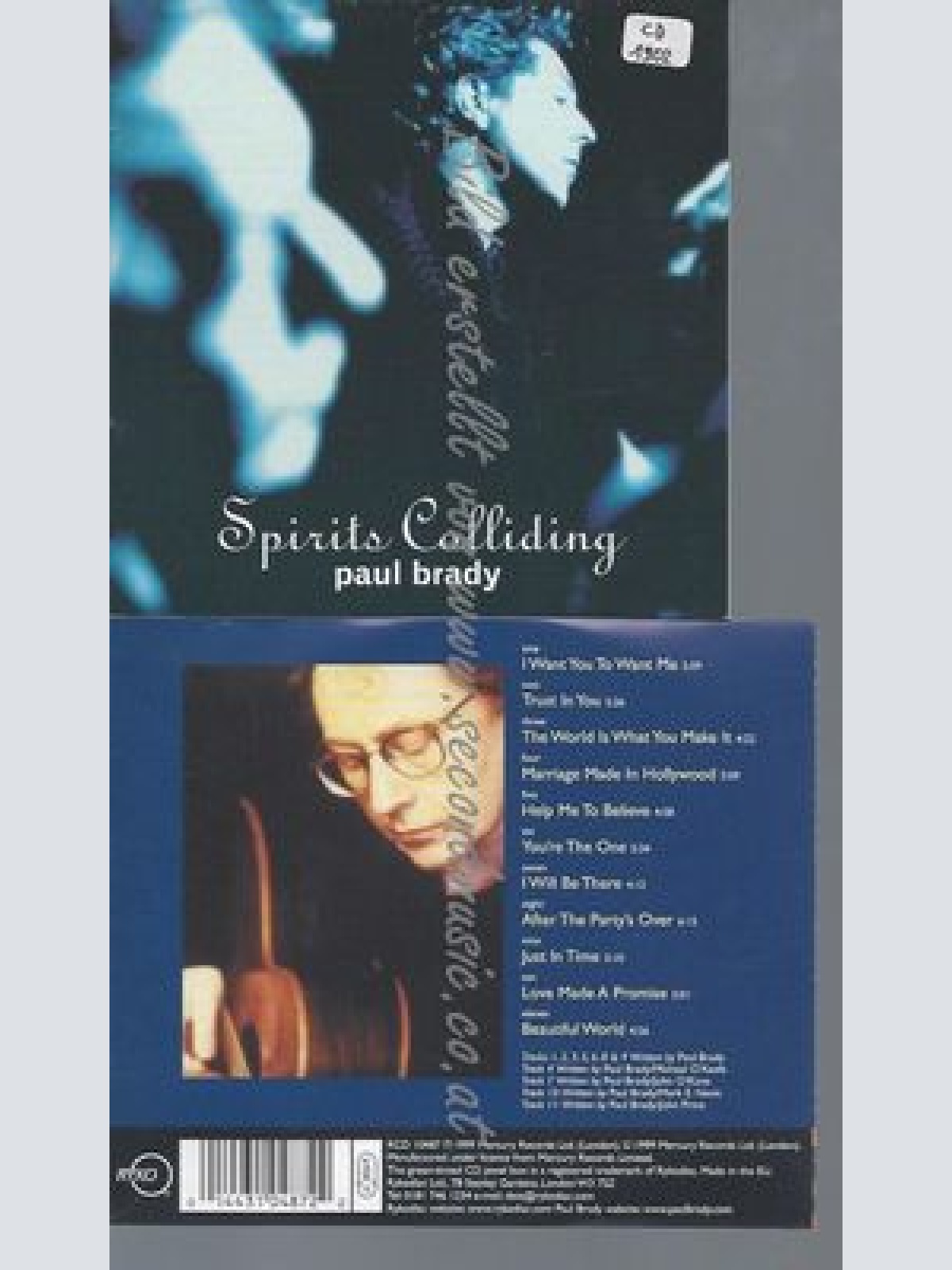 CD--BRADY,PAUL--SPIRITS COLLIDING