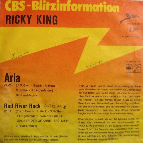7", Single, Promo Ricky King - Aria