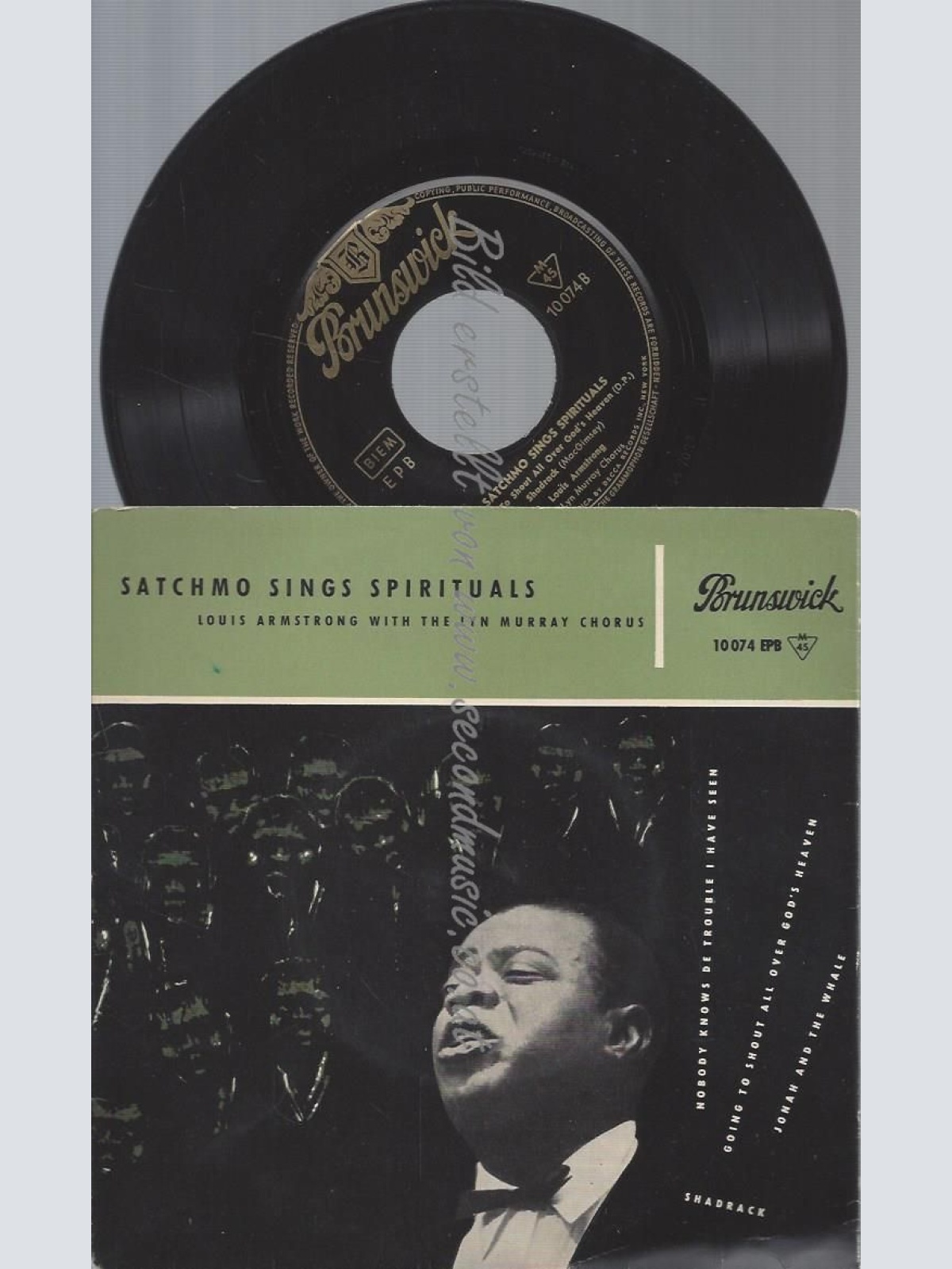 7"    Louis Armstrong  Satchmo Sings Spirituals