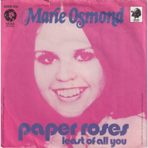 7", Single Marie Osmond - Paper Roses