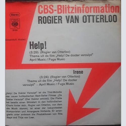 7", Promo Rogier Van Otterloo - Help! / Irene