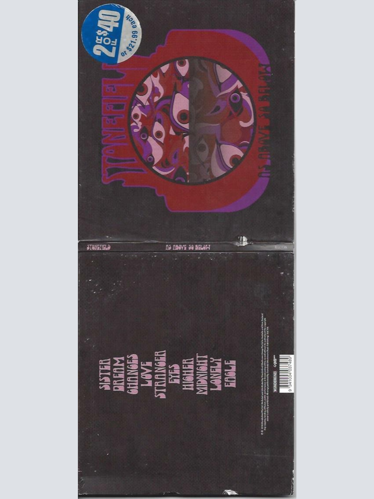 CD--STONEFIELD--AS ABOVE SO BELOW