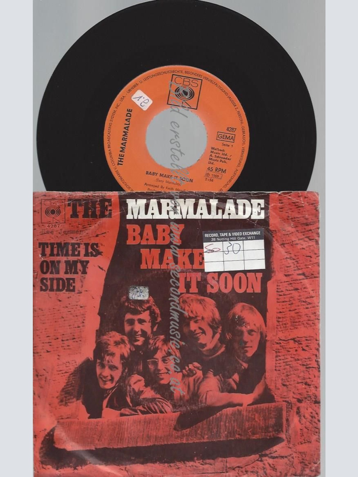 7"  The Marmalade  Baby Make It Soon