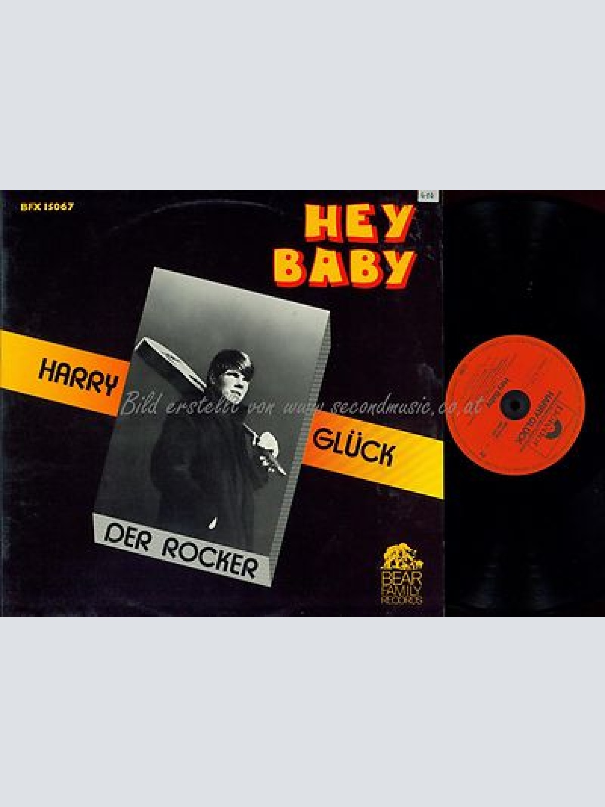 LP--HARRY GLÜCK--DER ROCKER--HEY BABY--BFX 15067
